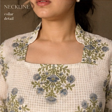 Blue Bell Sleeves Muse Short Kurti