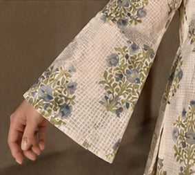 Blue Bell Sleeves Muse Short Kurti