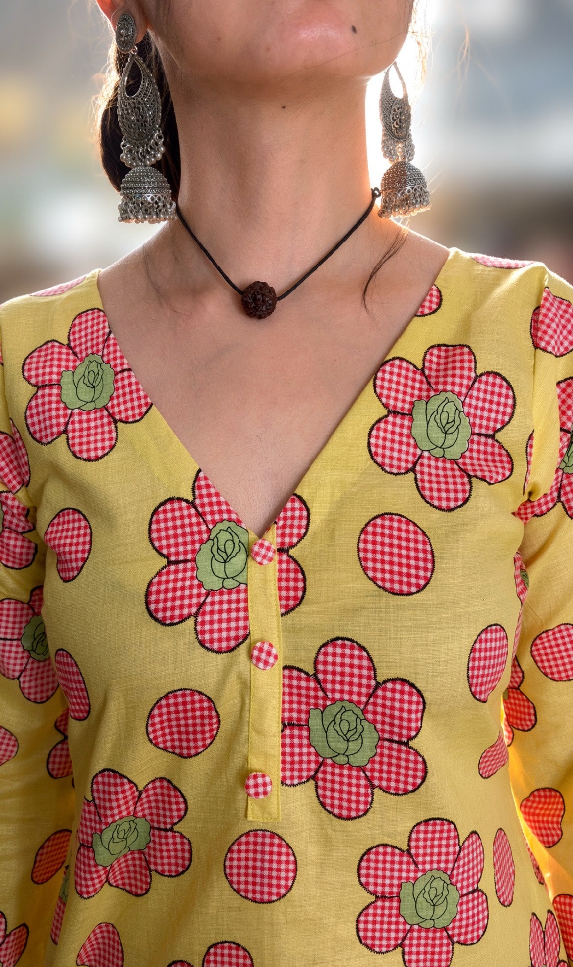 Raahat – Sunflower Yellow Short Kurti